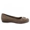 Trotters Sizzle Signature - Women's Flat - Taupe Suede - outside