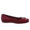 Trotters Sizzle Signature - Women's Flat - Dk Red Suede - outside