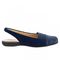 Trotters Sarina - Women's Casual Flat - Navy Suede - outside