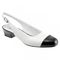 Trotters Dea - Women's Adjutable Dress Shoes - White/Black - main