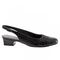 Trotters Dea - Women's Adjutable Dress Shoes - Black Croc P - outside