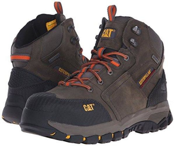 Caterpillar Navigator Mid Waterproof Steel Toe Men's Work Boots - Grey - Grey