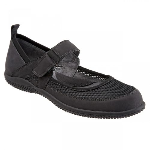 Softwalk Haddley Women's Casual Shoes - Black Nubuck - main