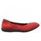 Softwalk Hampshire Women's Cushioned Ballet Flat - Red - outside