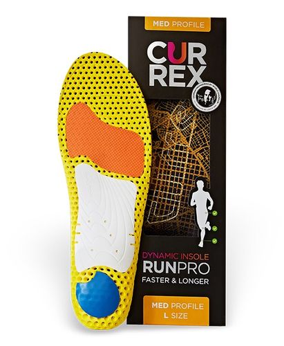 CurrexSole RunPro Insoles - Medium Arch Walking / Running Shoe Inserts -  Medium Arch - Orange