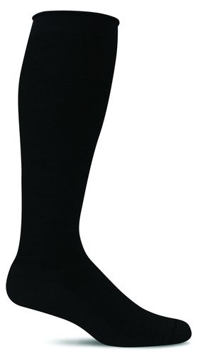 Sockwell Orbital - Women's Compression Socks 15-20 mmHg Roll Top - Black