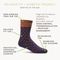 Sockwell Easy Does It - Black - Natural - Espresso - Diagram