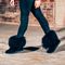 Bearpaw Boo - Women's 7 Inch Furry Boot - 1854W -  Black White Charcoal Wheat Red