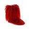 Bearpaw Boo Youth - Kid's Fuzzy Boots - 1854Y  614 - Red - Profile View