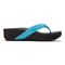 Vionic Pacific High Tide  - Women's Platform Sandal - Turquoise - 4 right view