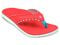 Spenco Candy Stripe - Women's Supportive Sandals - Red - Profile 