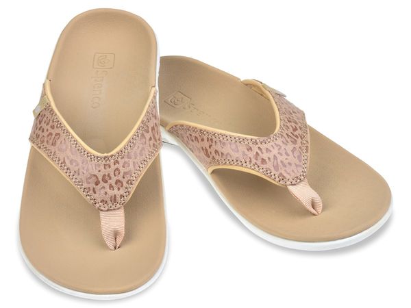 Spenco Cheetah Print Sandals - Women's - Tan - Pair