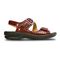 Revere Barcelona - Women's Sandals with Removable Insoles - Barcelona Red Croc Side