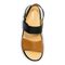 Revere Como - Women's Adjustable Sandal - Como Black Tan Top