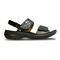 Revere Como - Women's Adjustable Sandal - Como Black Croc Side