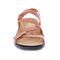 Revere Emerald 3 Strap Leather Sandals New Arrivals - Women's - Peachy - Front