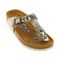 Sanosan Sietelunas Geneve Women's Comfort Reflexology Sandals - Black Snake Leat Top