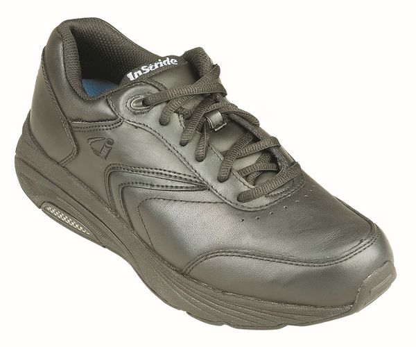 Instride Newport - Men's Leather Orthopedic Shoes - Black