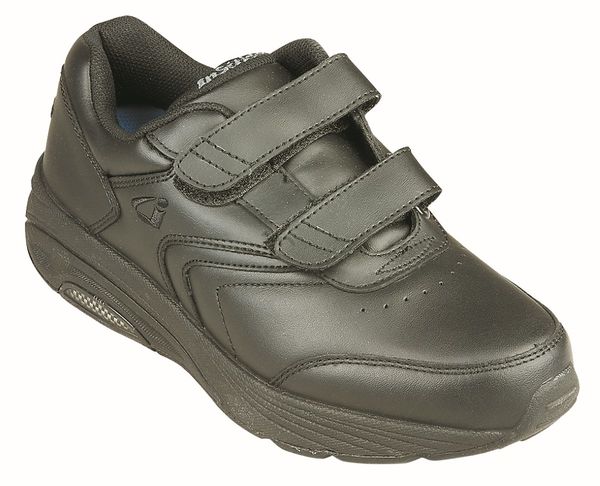 Instride Newport Strap - Men's Leather Orthopedic Shoes - Black