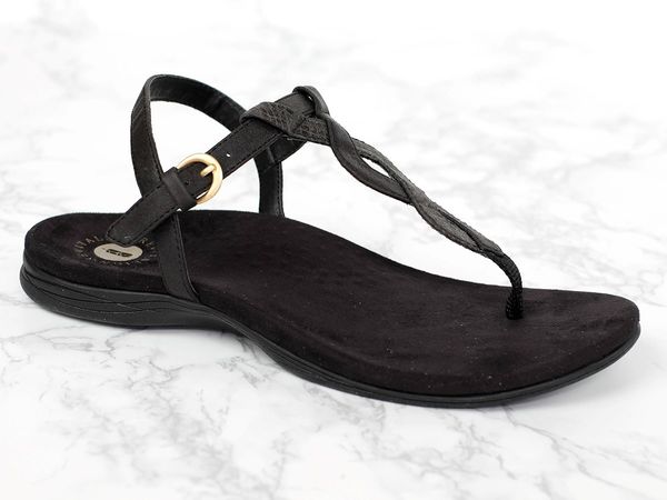 t strap sandals with arch support
