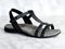 Revitalign Flora T-Bar Convertible Comfort Sandal - Black angle main