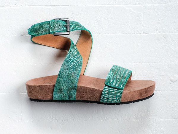 Revitalign Swell Women's Comfort Strap Sandal - Jade Lizard side main