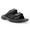 Propet Vero Men's Slide Sandals - Black - Angle