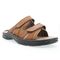 Propet Vero Men's Slide Sandals - Tan - Angle