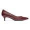 Vionic Kit Josie - Women's Heels with Arch Support - Wine Croc 4 right view