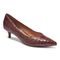 Vionic Kit Josie - Women's Heels with Arch Support - Wine Croc 1 profile view