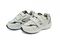 Answer2 554 Men's Athletic Comfort Shoes - Strap Closure - White/Navy Pair