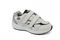 Answer2 554 Men's Athletic Comfort Shoes - Strap Closure - White/Navy Main Angle