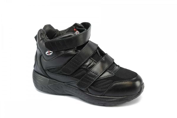 Answer2 551 - Men's Athletic Walking Shoes by Apis - Black Main Angle
