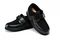 Mt. Emey 728-E - Men's Lycra Casual Shoes by Apis Edema Shoes - Black Pair / Top