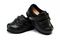 Mt. Emey 9301-E - Women's Widest Casual Shoes Strap Closure with Padding - Black Pair / Top