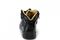 Mt. Emey 9606 - Men's Extra-depth Athletic Hi-Top Strap Shoes - Black Top