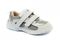 Mt. Emey 9701-V - Men's Extra-depth Athletic/Walking Strap Shoes - White/Silver Main Angle