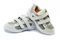 Mt. Emey 9701-V - Men's Extra-depth Athletic/Walking Strap Shoes - White/Silver Pair / Top