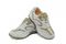 Mt. Emey 9702-L - Men's Explorer I Lace-up Walking Shoes - White/Beige Pair / Top