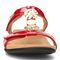 Vionic Rest Farra - Women's Supportive Sandals - 6 front view Red Patent