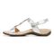 Vionic Rest Farra - Women's Supportive Sandals - White Metallic - 2 left view