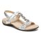 Vionic Rest Farra - Women's Supportive Sandals - White Metallic - 1 profile view