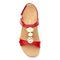 Vionic Rest Farra - Women's Supportive Sandals - 3 top view Red Patent
