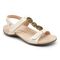 Vionic Rest Farra - Women's Supportive Sandals - Cream Woven - 1 profile view