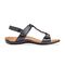 Vionic Rest Farra - Women's Supportive Sandals - Black Woven - 4 right view