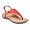 Vionic Rest Kirra - Women's Supportive Sandals - Cherry Leather 1 profile view