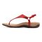 Vionic Rest Kirra - Women's Supportive Sandals - Cherry Leather 2 left view