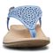 Vionic Rest Kirra - Women's Supportive Sandals - Periwinkle Perf Suede - 6 front view