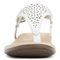 Vionic Rest Kirra - Women's Supportive Sandals - White Perf - 6 front view