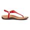 Vionic Rest Kirra - Women's Supportive Sandals - Cherry Leather 4 right view